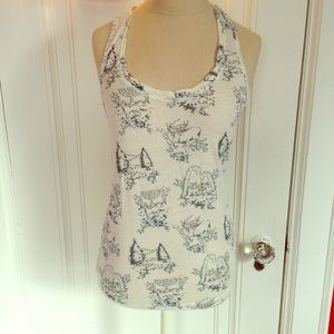 BDG Christmas Holiday Winter Scene Tank Top NWT